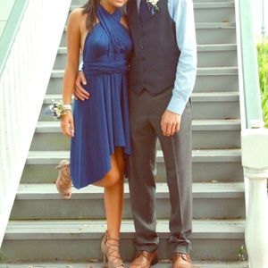 Blue/Purple Convertible formal/ homecoming dress